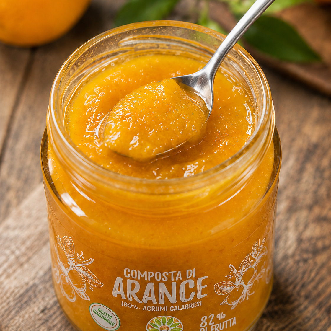 Composta di Arance Navelina - Ricetta calabrese artigianale - peso 340g