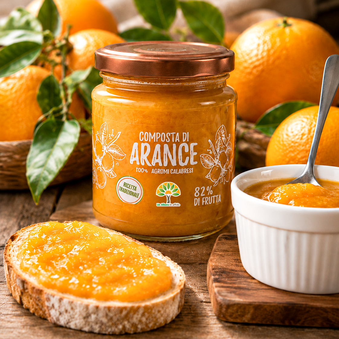 Composta di Arance Navelina - Ricetta calabrese artigianale - peso 340g